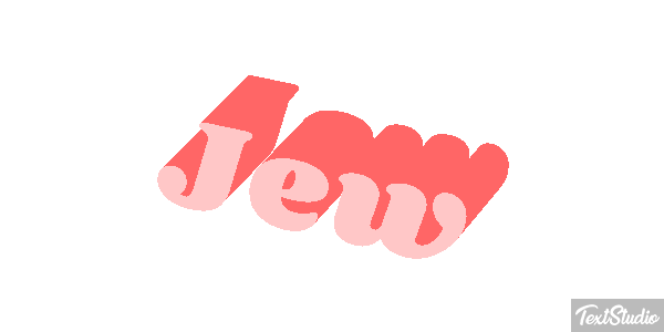 Jew Tekst effect