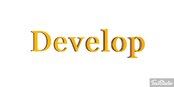 Develop Efekt tekstowy