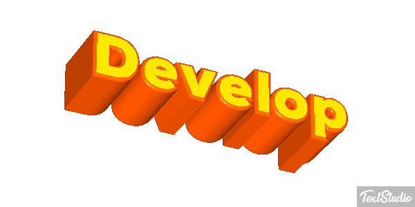 Develop Efekt tekstowy