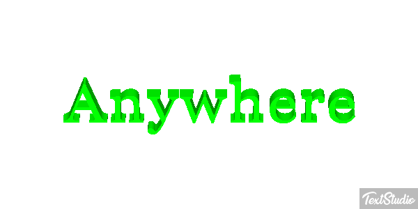 Anywhere Texteffekt