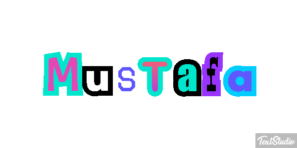 Mustafa Efecto de texto