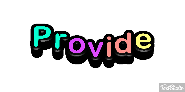 Provide Efekt tekstowy