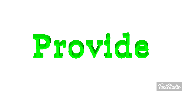 Provide Efekt tekstowy