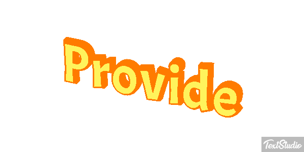 Provide Efekt tekstowy