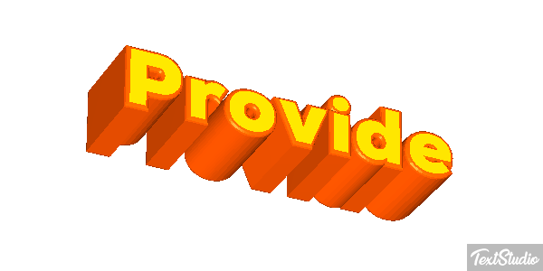 Provide Efekt tekstowy
