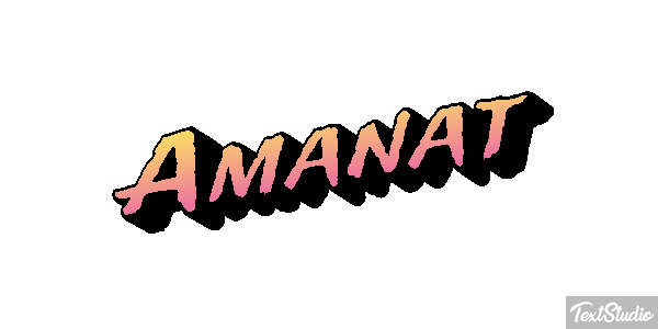 Amanat Text effect