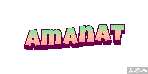 Amanat Text effect
