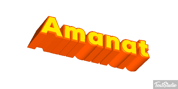 Amanat Text effect