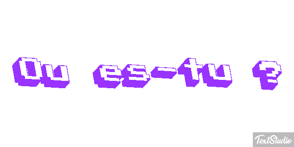 Où es-tu ? Effet de texte