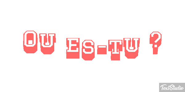 Où es-tu ? Effet de texte