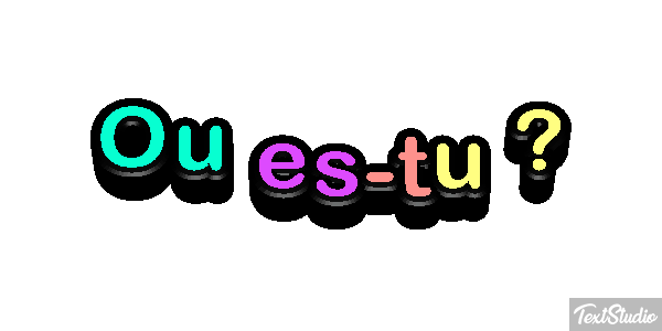 Où es-tu ? Effet de texte