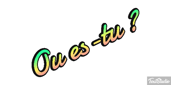 Où es-tu ? Effet de texte