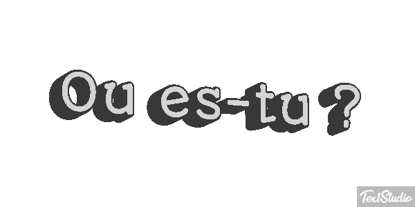 Où es-tu ? Effet de texte