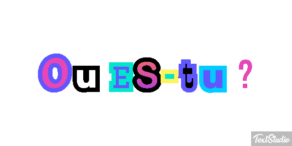Où es-tu ? Effet de texte