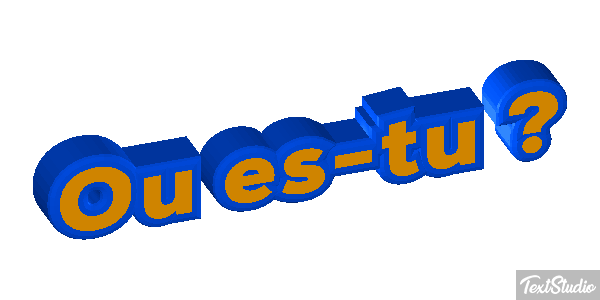 Où es-tu ? Effet de texte