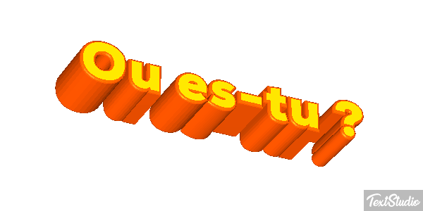 Où es-tu ? Effet de texte