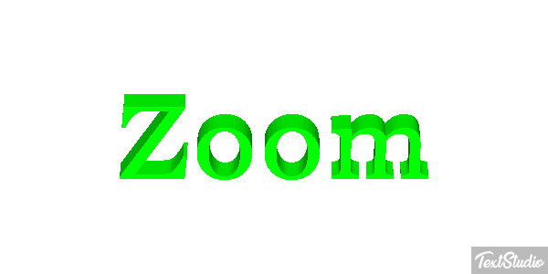 Zoom Text effect