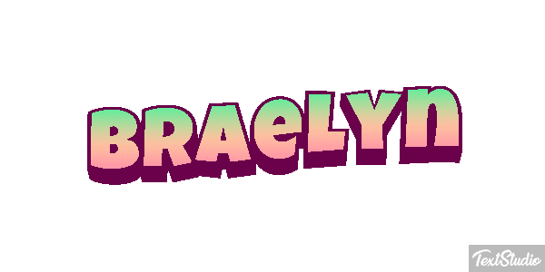 Braelyn Tekst effect
