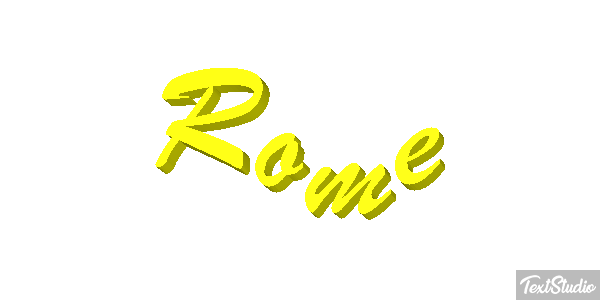 Rome Efeito do texto
