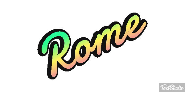 Rome Efeito do texto