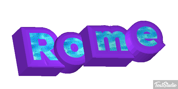 Rome Efeito do texto
