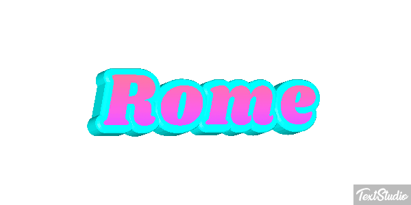 Rome Efeito do texto