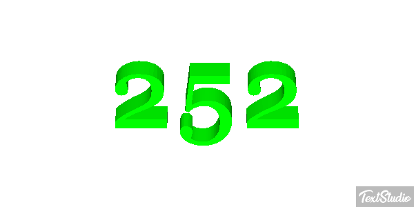 252 Text effect