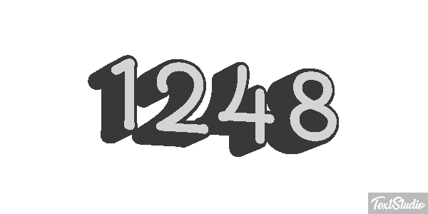 1248 Tekst effect