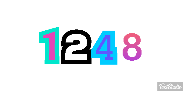 1248 Tekst effect