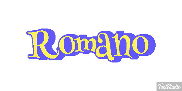 Romano Текстовый эффект