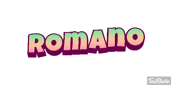 Romano Текстовый эффект
