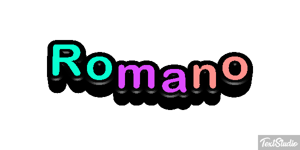 Romano Текстовый эффект