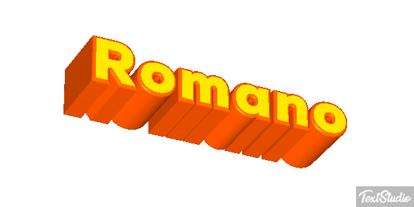 Romano Текстовый эффект
