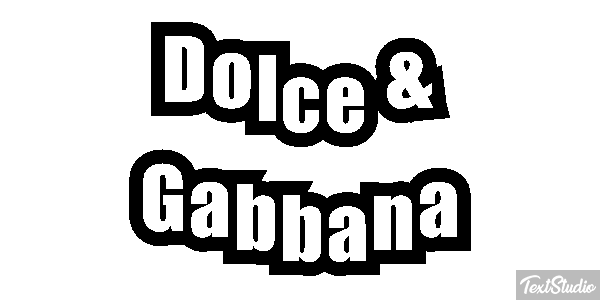 Dolce & Gabbana Effet de texte