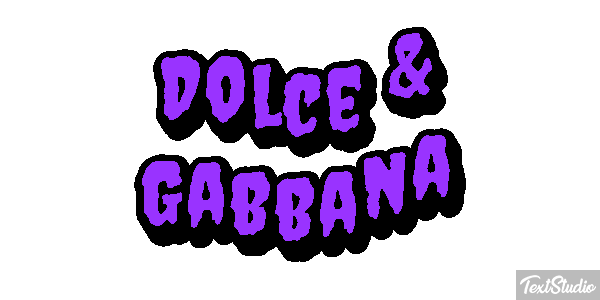 Dolce & Gabbana Effet de texte