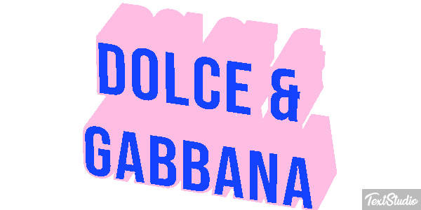 Dolce & Gabbana Effet de texte