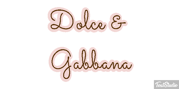 Dolce & Gabbana Effet de texte