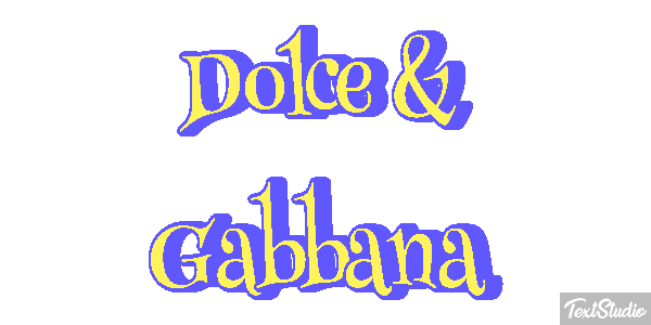 Dolce & Gabbana Effet de texte