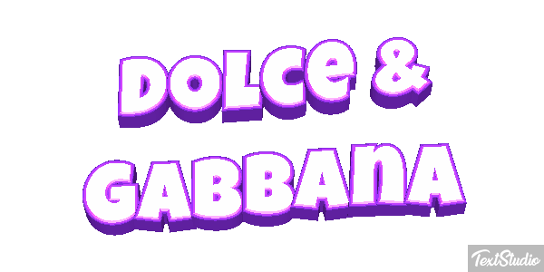 Dolce & Gabbana Effet de texte