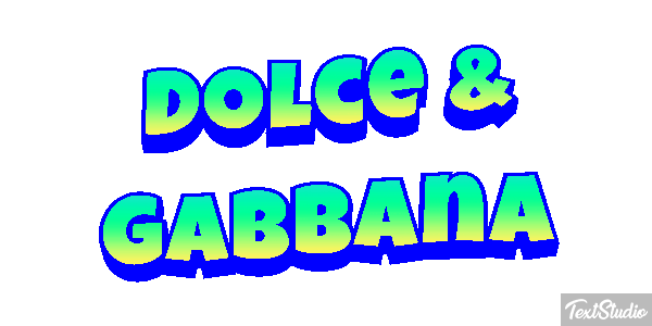 Dolce & Gabbana Effet de texte