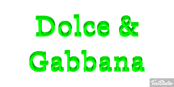 Dolce & Gabbana Effet de texte