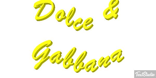 Dolce & Gabbana Effet de texte