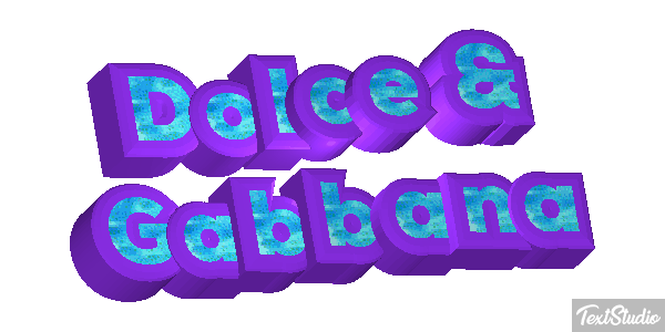 Dolce & Gabbana Effet de texte