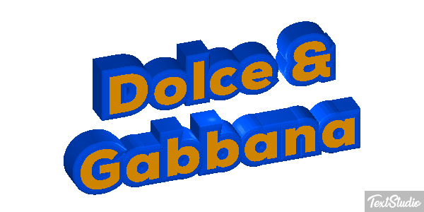 Dolce & Gabbana Effet de texte