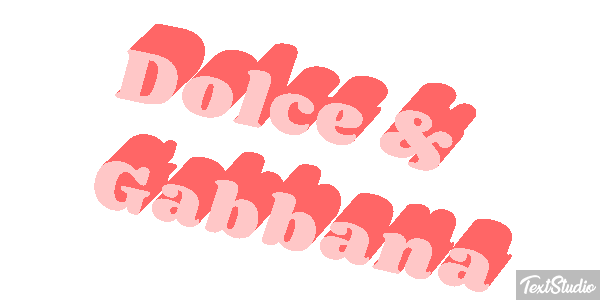 Dolce & Gabbana Effet de texte