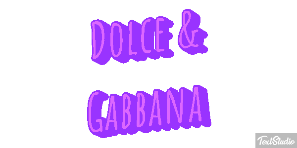 Dolce & Gabbana Effet de texte