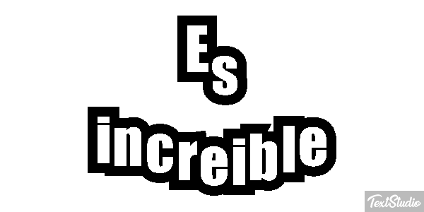 Es increíble Effetto testo