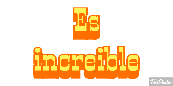 Es increíble Effetto testo