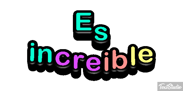 Es increíble Effetto testo