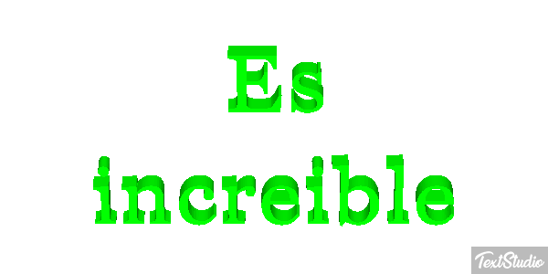 Es increíble Effetto testo